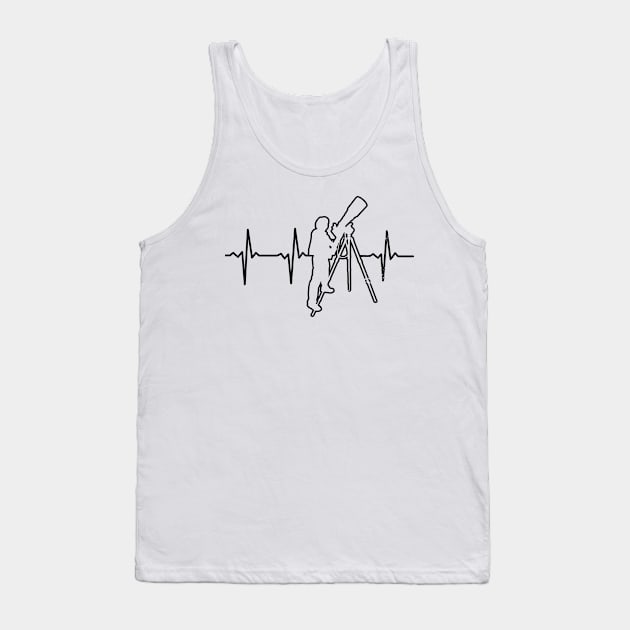 Asteroid Shirt | Heartbeat ECG Gift Tank Top by Gawkclothing